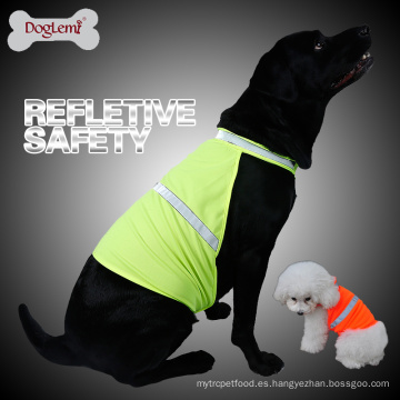 Chaleco Reflectante para Mascotas Chaleco de seguridad de Caza para Perro Chaqueta Chaleco de Alta Visivilidad Color de Neón